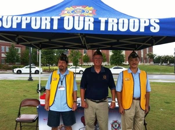 Post 4180 members hold a recruitment drive during Snellville Public Safety Night in June 2018